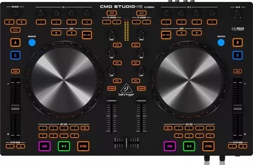 Controlador Dj Behringer Cmd Studio 4a Negro De 4 Canales