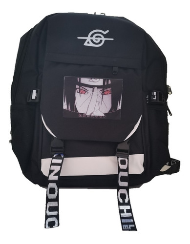 Mochila Casual Anime Naruto Logo Familia Moda