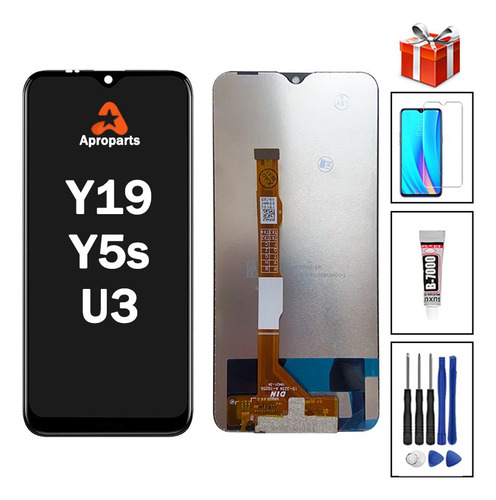 P-m Conjunto De Pantalla Lcd Compatible Con Vivo Y19 Y5s U3