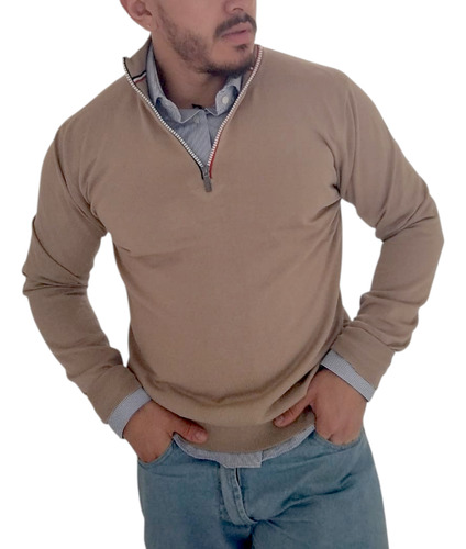 Sweater Medio Cierre Daniel Hechter Calidad Premium