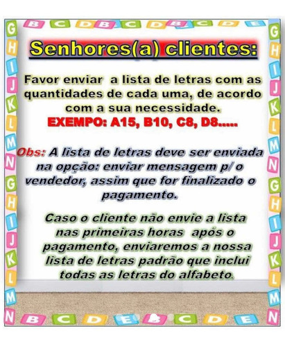 200 Pastilha Letra Alfabeto Passante P/terço Pulseira