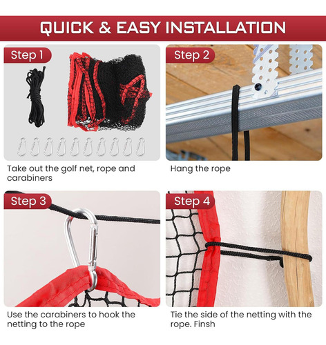 Golf Practice Net Barrera Neta Barrera 10 Pies X 10 Pies Con
