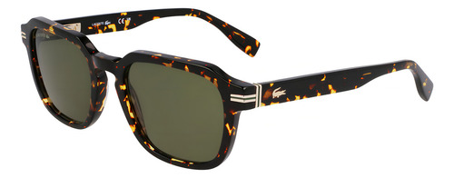 Lentes De Sol Lacoste Hombre L6046s-5220-230 Havana Oscuro Diseño Solid Tint