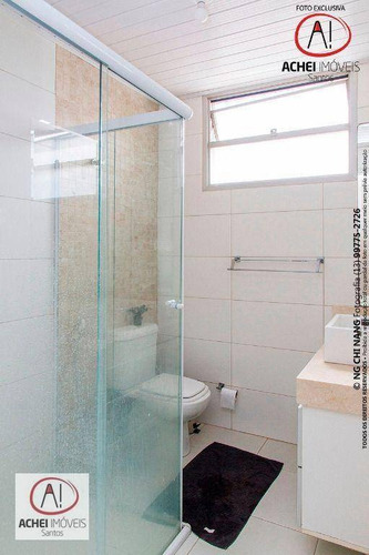 Imagem 26 de 30 de Apartamento Com 3 Dormitórios Sendo 1 Suíte, Dependência Completa, 1 Vaga Demarcada, À Venda, 147 M² Por R$ 650.000 - Boqueirão - Santos/sp - Ap10732