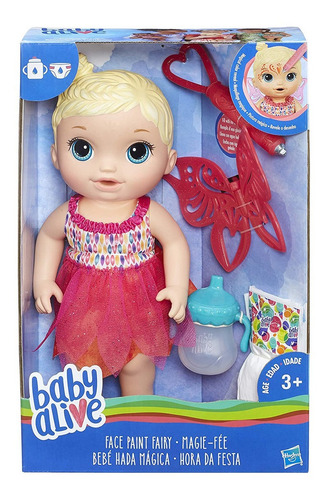Hasbro Baby Alive Bebê face paint fairy