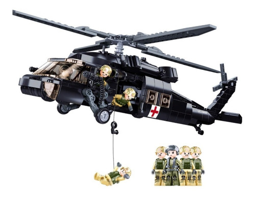 Set Helicoptero Blackhawk & Ah-1z Viper, Compatible Lego