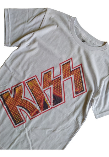 Imagen 3 de 4 de T Shirt Tee King Kiss Bandas De Rock Playera Hombre