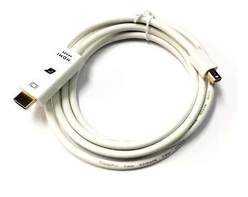 Cable Mini Displayport Dp A Hdmi Gt Blanco De 1.80 Metros 4k