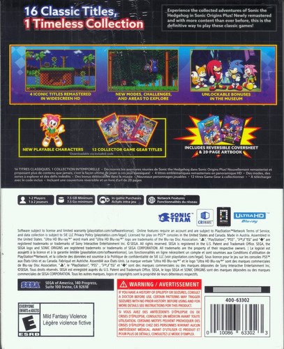 Ps5 Sonic Origins Plus Juego Playstation 5