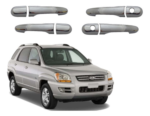 Cubre Manilla Cromada Kia Sportage 2005-2010 