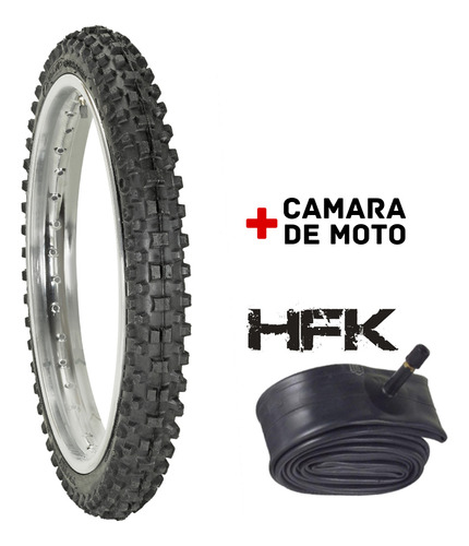 Imagen 1 de 6 de Kit Cubierta 60/100-14 F807 Hf + Camara 275-14 Hfk Reforzada