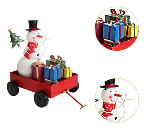 Estátua De Boneco De Neve De Natal, Enfeite De Mesa De