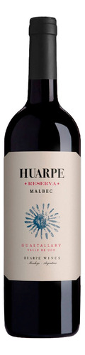 Vino Tinto Huarpe Reserva Malbec 750 Ml