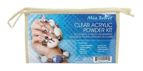 Kit De Polvo Acrílico Para Uñas Mia Secret