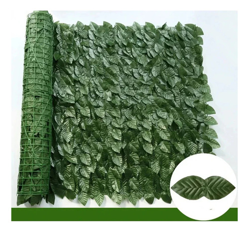 Cerca Artificial Folhas Plástico Decoração Varanda Jardim