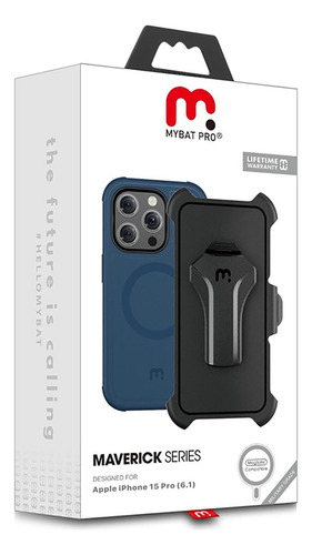 . Funda Mybat Maverick Magsafe Clip Para iPhone 15 Pro -