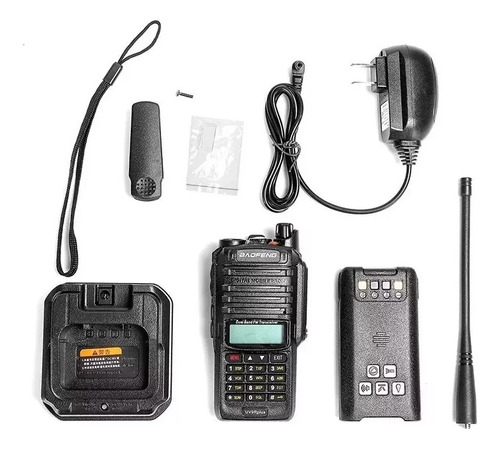 4 Radios Baofeng Uv9r Plus U/vhf Con Manos Libres Bandas 8w Negro Uhf/vuf