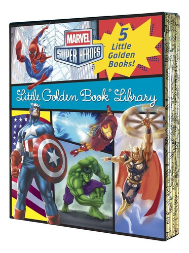 Libro: Marvel Super Heroes Little Golden Book Library: 5-boo
