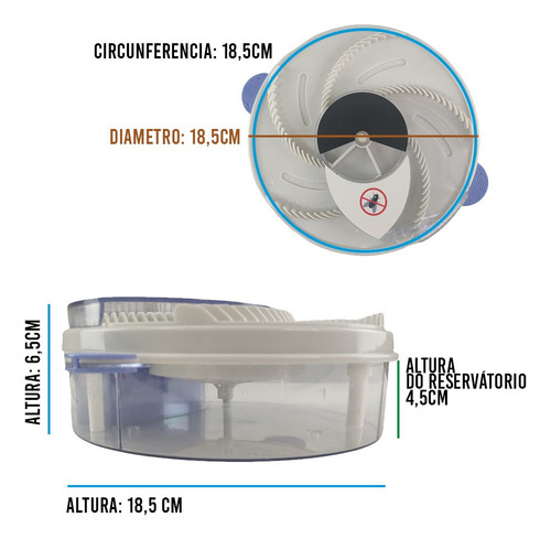 Armadilha Mata Pega Prende Moscas Mosquito Pernilongos Usb 127/220v