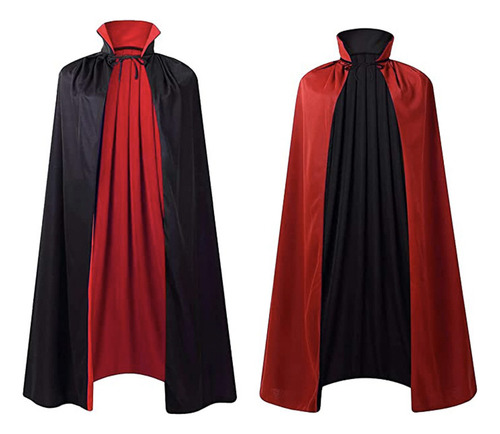 Capa Anime Vampire Cloak Para Niños Con Cuello Alto, Color N