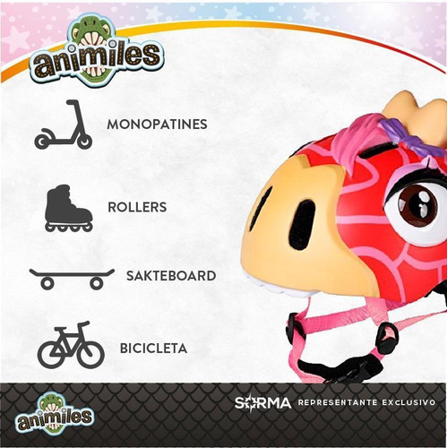Imagen 5 de 10 de Casco Bicicleta 3d Skate Patin Roller Niño Luz Trasera