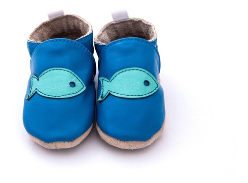 Imagen 1 de 10 de Suabs, Pez Azul. Zapatos Para Bebé Niño.