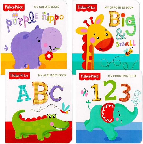 Fisherprice My First Books Set 4 Tablas Para Bebés