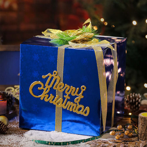 Caja De Regalo Navideña R Caja De Regalo Para Decoración Nav