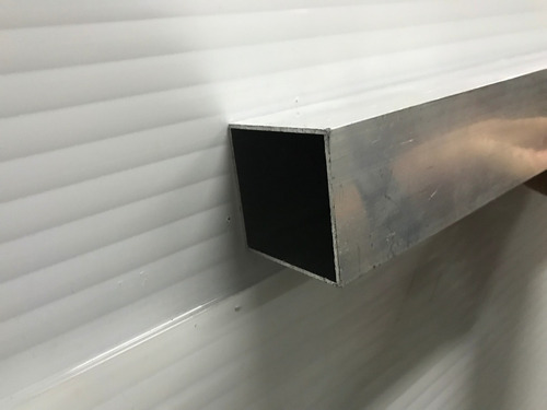 Perfil De Aluminio Tubo Cuadrado 38x38mm Blanco X 3 Metros