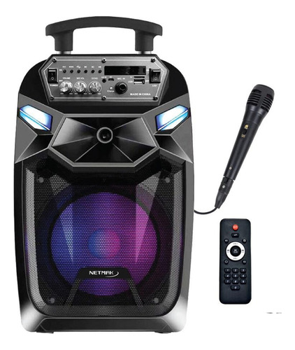 Parlante Con Micrófono Karaoke Led Bluetooth Nm-fusion Pcreg