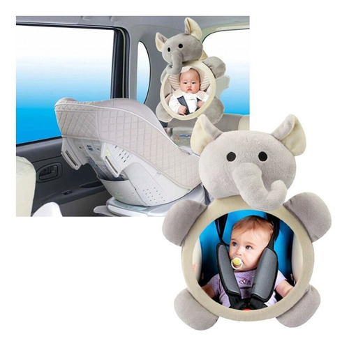 Espejo Retrovisor Auto Seguridad Niños Bebés