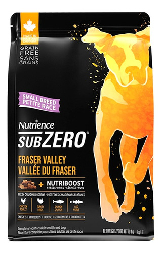 Nutrience Subzero Fraser Valley 4.5 Kg - Perro Raza Pequeña