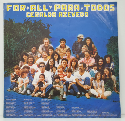 Lp Geraldo Azevedo For All Para Todos 1982 Com Encarte (Usado)