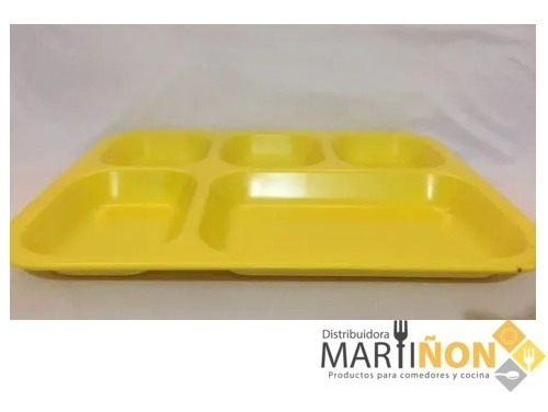 Charola De 5 Divisiones Plástico Duro 34.5x26.5 100pz