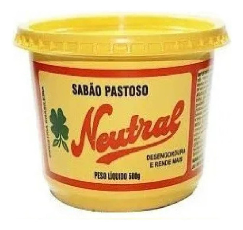 1 Pote De Sabão Pastoso Neutral 500g