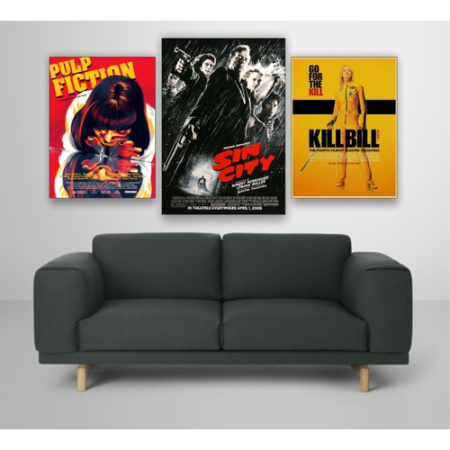 Cuadros Peliculas Tarantino Kill Bill Sin City  27x42 Django