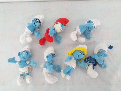 7 Peluches De Los Pitufos Mcdonalds (Usado)