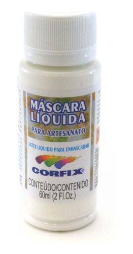 Latex Liquido Para Enmascarar Para Artesanato  Corfix  60ml