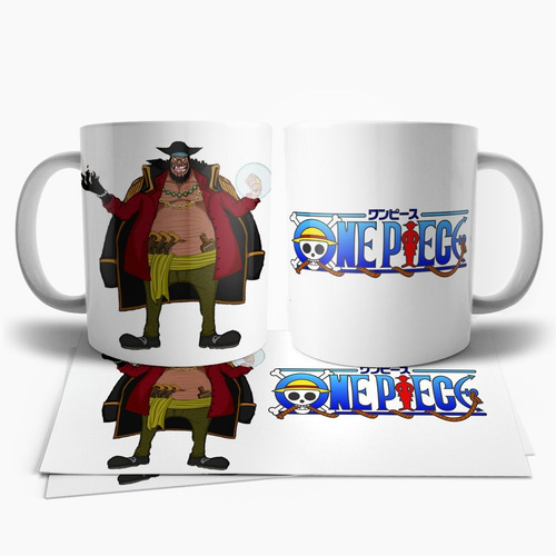 One Piece Barba Negra Taza Tu Propio Estilo Blanco