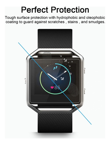 2 Peças De Filme De Vidro Temperado De 0,2 Mm 9h Para Fitbit