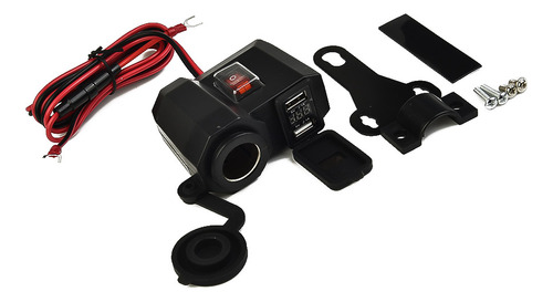 Cargador Usb Para Motocicleta Con Enchufe Dc 5 V 2.1 A