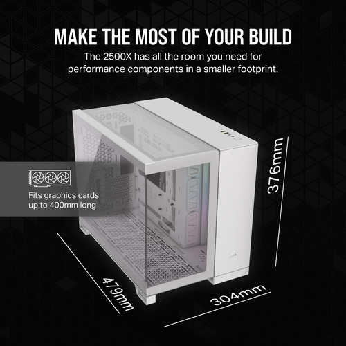 Caja De Pc Corsair Icue Link 2500x, Pc Case, Blanca