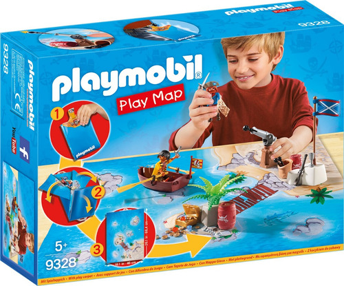 Playmobil Piratas Con Mapa Y Cañon Lanzador 9328 Educando