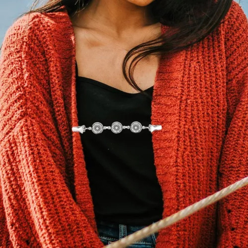 D 6x Elegantes Suéteres Clips Metal For Mujeres Niñas Ropa