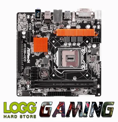 Motherboard Asrock H110m-hds S1151 Intel Ddr4