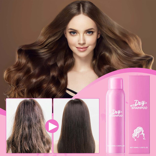Spray De Xampu Seco Para Usar 100 Ml, Fresco E Nutritivo, Co