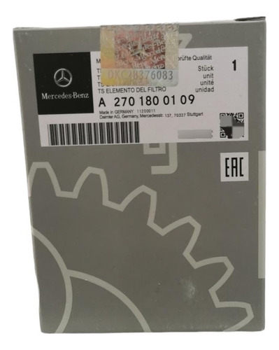 Filtro Aceite Mercedes Cla180 Cla200 Cla250 2013-2018