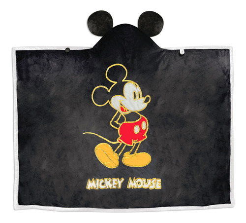 Manta Capucha Orejas Disney Mickey Mouse Cobija Hallmark