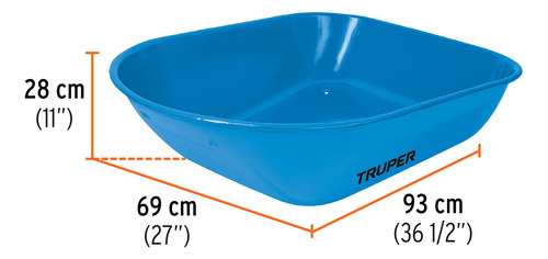 Carretilla Buggy 80 Litros 5.5 Ft3 580 Kg Truper