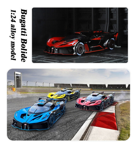 M Bugatti Bolide Miniatura Metal Autos Abre Puertas